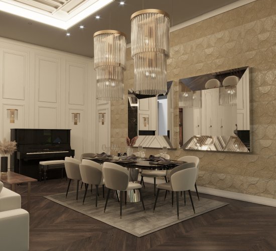 GÖL İSTANBUL EVLERİ VİLLA PROJESİ- YEMEK ODASI -İSTANBUL/ BÜYÜKÇEKMECE | Bassi Design